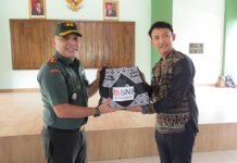 BNI Kayuagung Berikan Ratusan Bingkisan Lebaran Untuk Anggota Kodim 0402/OKI