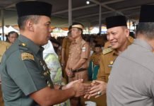 Kasrem 043/Gatam Hadiri Halal Bihalal Bersama Gubernur Lampung