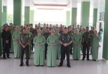 Anggota Kodim 0402/OKI Naik Pangkat, Dandim Ucapkan Selamat