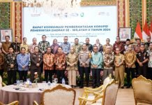 Pj. Bupati Muba Hadiri Rakor Pemberantasan Korupsi Pemerintah Daerah se-Wilayah II Tahun 2024