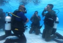 Satuan Brimob Polda Lampung Laksanakan Latihan Selam Dasar Polri