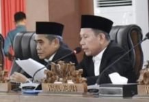 Rapat Paripurna V DPRD OI Dibuka Langsung Ketua Dewan Soeharto