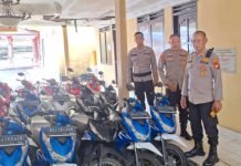 Polsek Kayuagung Terima Penitipan Motor Milik Koperasi Mekar
