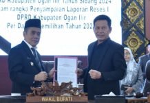 Rapat Paripurna DPRD Ogan Ilir Hasil Reses Awal Tahun 2024