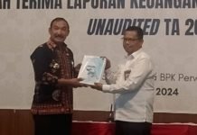Pj. Bupati Kerinci Asraf Serahkan LKPD Unaudited Tahun Anggaran 2023 ke BPK RI Perwakilan Jambi