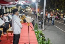 Pj. Bupati Apriyadi Pawai Takbiran Bareng Ribuan Warga Muba
