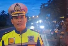Melintas Wilayah Bandar Lampung, Polisi Kawal Puluhan Pemudik Sepeda Motor
