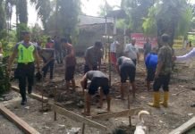 Jelang Hari Bhayangkara ke-78, Polres OKI Bedah Rumah Milik Warga Mesuji Makmur