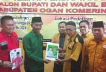 Dja’far Shodiq dan Abdiyanto Kompak Kembalikan Formulir Pendaftaran ke Hanura OKI