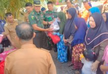Kodim 0402/OKI-OI Terjun Langsung Kunjungi Lokasi Terdampak Banjir di Muara Kuang