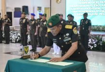 Danrem 043/Gatam Resmi Dijabat Brigjen TNI Rikas Hidayatullah