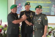 Letkol Inf. Yontri Bhakti Resmi Jabat Dandim 0402/OKI-OI yang Baru