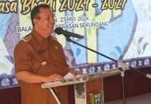 Hadiri Pelantikan DPD KNPI, Pj. Bupati Muara Enim Ajak Pemuda Berinovasi dan Kerjasama Majukan Daerah
