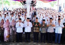 Lepas 270 CJH Muba, Pj. Bupati Sandi Fahlepi Minta Jemaah Jaga Kesehatan