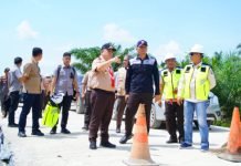 Pj. Bupati Sandi Fahlepi Tinjau Jalan Penghubung di Kecamatan Lalan