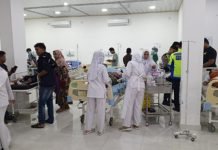 Pj. Bupati OKI Jenguk Korban Kecelakaan Bus Studi Tour Asal SDN OKU Timur