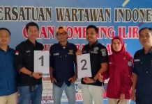 2 Calon Ketua PWI OKI Priode 2024-2027 Antusias Ikuti Proses Pengambilan Nomor Urut