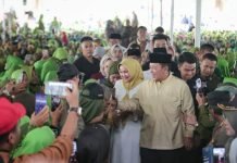 Gubernur Arinal Dan Ibu Riana Bersama Ribuan Masyarakat Lampung Utara Ikuti Pengajian Akbar