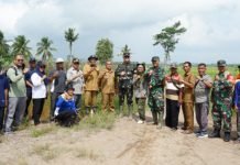 Dandim 0402/OKI Dampingi Danrem 044/Gapo Tinjau Lokasi Opla di Kecamatan Air Sugihan