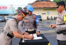 Kapolresta Bandar Lampung Pimpin Sertijab 6 Kapolsek dan 2 Kasat