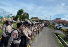 Puluhan Massa Geruduk Mapolres OKI, Minta Terduga Bandar Narkoba Segera Dilepaskan