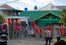 Polisi Pastikan Demo Buruh PT San Xiong Steel di Disnaker Lampung Kondusif