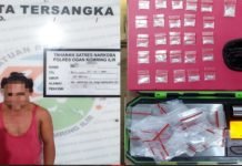 Sat Narkoba Polres OKI Berhasil Amankan Seorang Pria Berikut 27 Paket Sabu