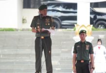 Pimpin Upacara Peringatan HKN ke-116, Danrem 043/Gatam Bacakan Amanat Menteri Komunikasi dan Informatika RI