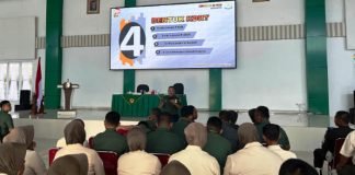 Kodam II/Sriwijaya Berikan Penyuluhan Hukum ke Prajurit Hingga Anggota Persit Jajaran Korem 043/Garuda Hitam