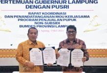 Pemprov Lampung Jalin Kerjasama dengan PT Pusri