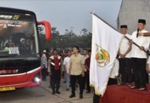 Pj. Bupati Firsada Lepas Jamaah Calon Haji Tubaba