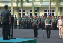 Upacara Bulanan, Pangdam II/Sriwijaya Ajak Prajurit Korem 043/Gatam Kobarkan Semangat Nasionalisme