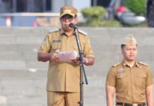 Pj. Gubernur Samsudin Pimpin Apel Perdana Dilingkungan Pemprov Lampung