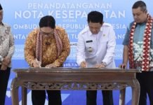 Pemkab Tubaba Tandatangani MOU dengan Ombudsman RI, Ini Tujuannya