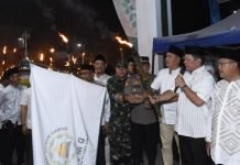 Pj. Bupati Tubaba Lepas Peserta Pawai Takbir Keliling
