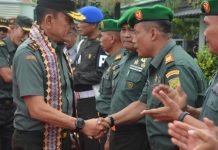 Danrem 043/Gatam Kunjungi Kodim 0427/WK, Sampaikan Kepada Prajurit Untuk Hidup Hemat