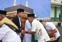 Danrem 043/Gatam Laksanakan Sholat Ied Bersama Masyarakat Bandar Lampung