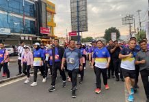 Danrem 043/Gatam Lepas Peserta Jalan Sehat dan Lomba Lari