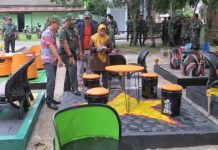 Mengurangi Sampah, Kodim 0402/OKI-OI Gelar Lomba Kreasi Meja Kursi dari Barang Bekas