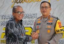 Kapolda Sambut Hangat Kunker Pj. Gubernur Lampung