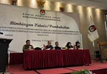 KPU OKI Berikan Bimtek Bagi 90 Anggota PPK, Kajari Jadi Narasumber