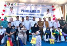 Kasrem 043/Gatam Siap Dukung dan Sukseskan Pekan Imunisasi Nasional Polio
