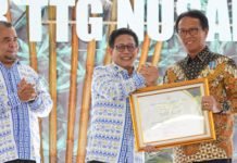 Pj. Bupati OKI Raih Penghargaan Bergengsi ‘Lencana Bakti Inovasi Desa’ dari Kemendes