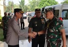 Kapolres OKI Sambut Kunjungan dari Seskoad, Bahas Program Ketahanan Pangan Nasional