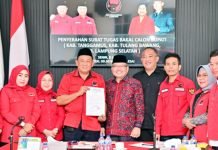 Nanang Ermanto Resmi Kantongi Rekom PDI Perjuangan Untuk Maju di Pilkada Lampung Selatan