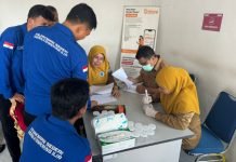 Dalam Rangka Hari Bhakti Adhyaksa ke-64, Pegawai Kejari OKI Lakukan Test Urine