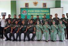 Dandim 0402/OKI Pimpin Langsung Upacara Wisuda Purnawira