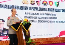 Buka Rakernis Bidang Gabungan, Kapolda Sumsel Tekankan Waspada Karhutla