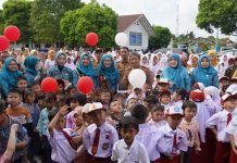 Sekolah di OKI Kenalkan Lingkungan Secara Serentak