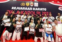 Tim Karate Polda Sumsel Sabet 12 Emas di Ajang Piala Kapolri 2024